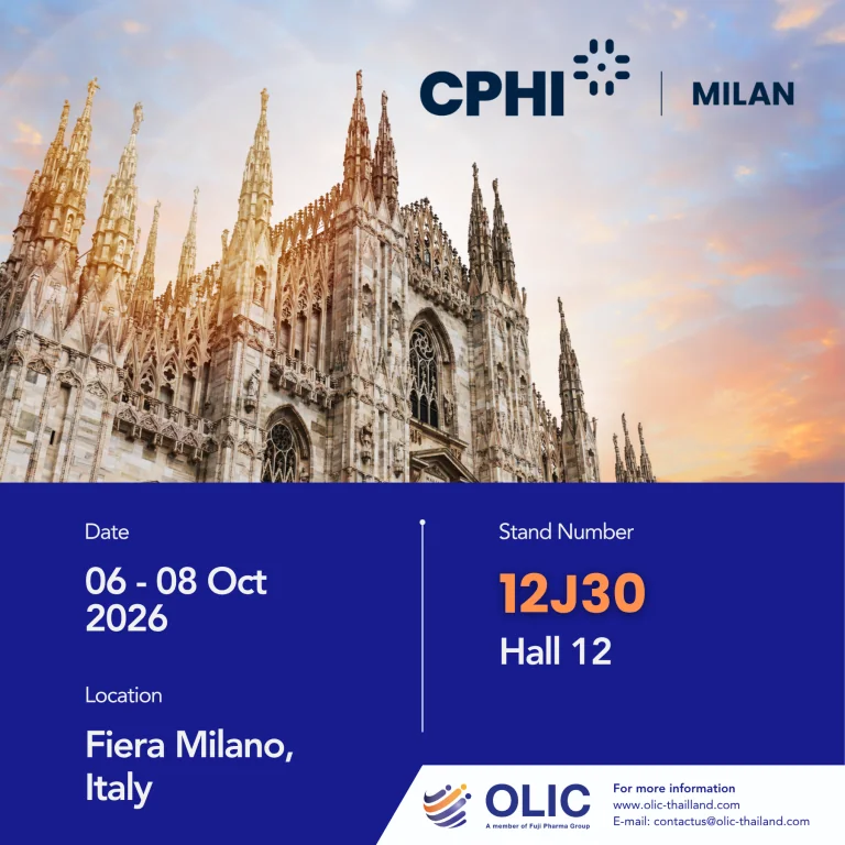 Meet OLIC at CPHI Milan 2026